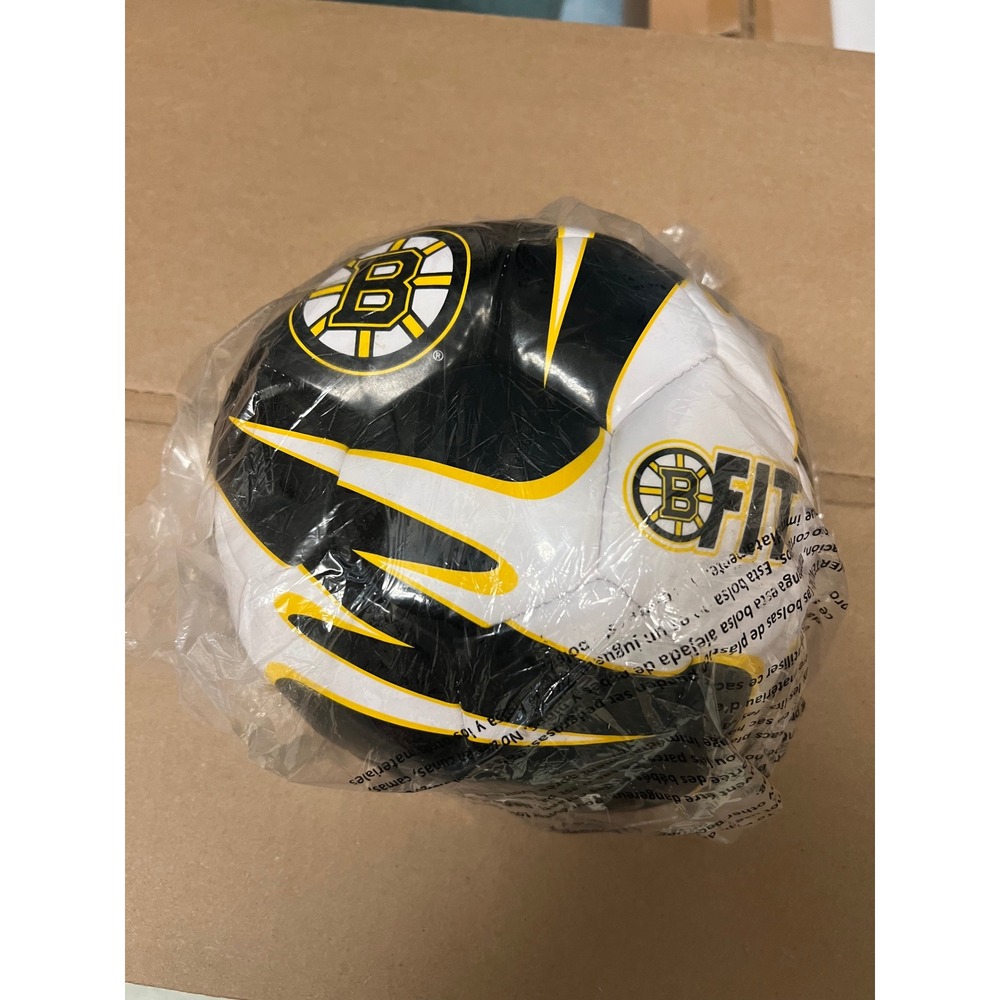 Boston Bruins B-FIT Soccer Ball NHL Team Colors Black Gold White New‎ Deflated